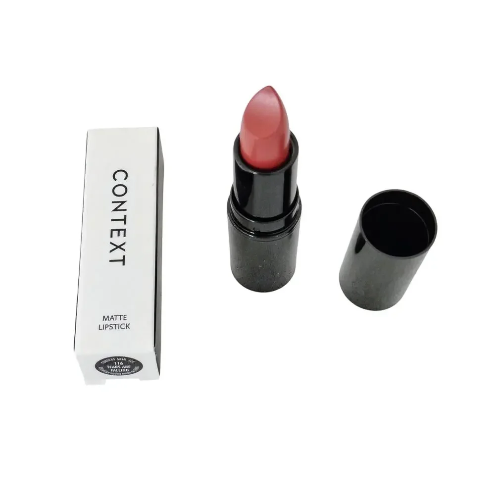 Context Matte Lipstick #116 Tears are Falling 0.08 oz. NEW